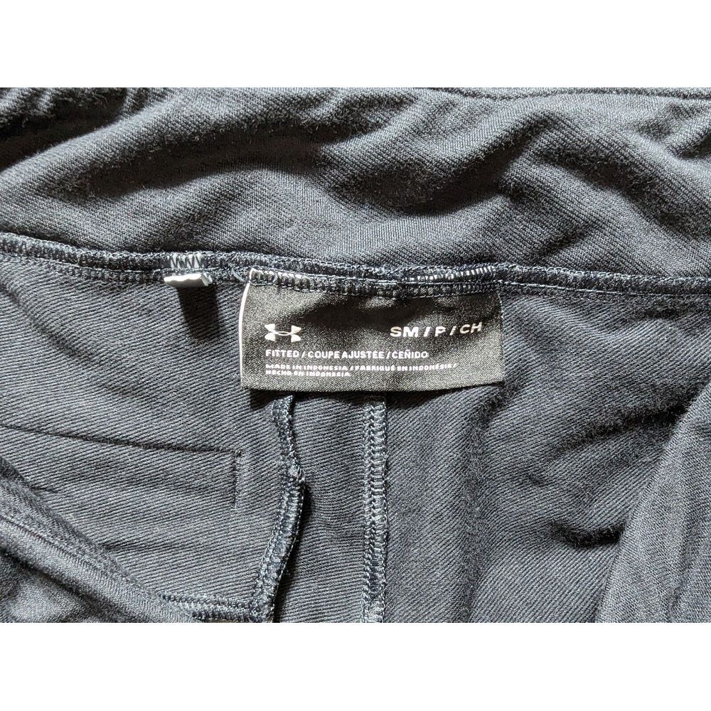 Under Armour Fitted Pants Women's Size Small Black Side Zipper - Picture 7 of 15